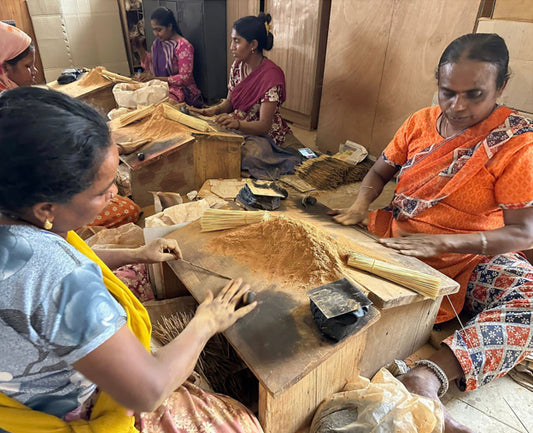 The Incense Ladies in India hand rolling Fair Trade Incense sticks. What does incense do