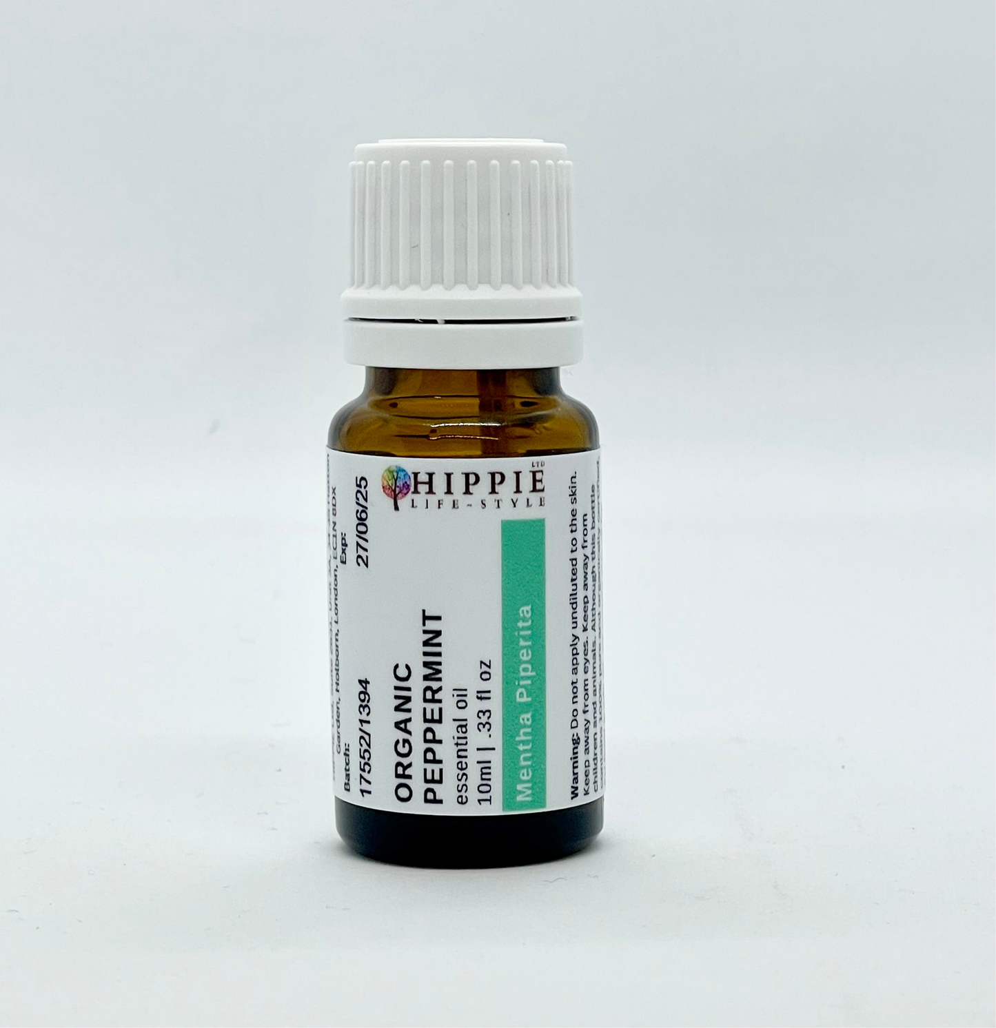Peppermint (Mentha Piperita) Essential Oil - Organic, Therapeutic and Pure - 10ml