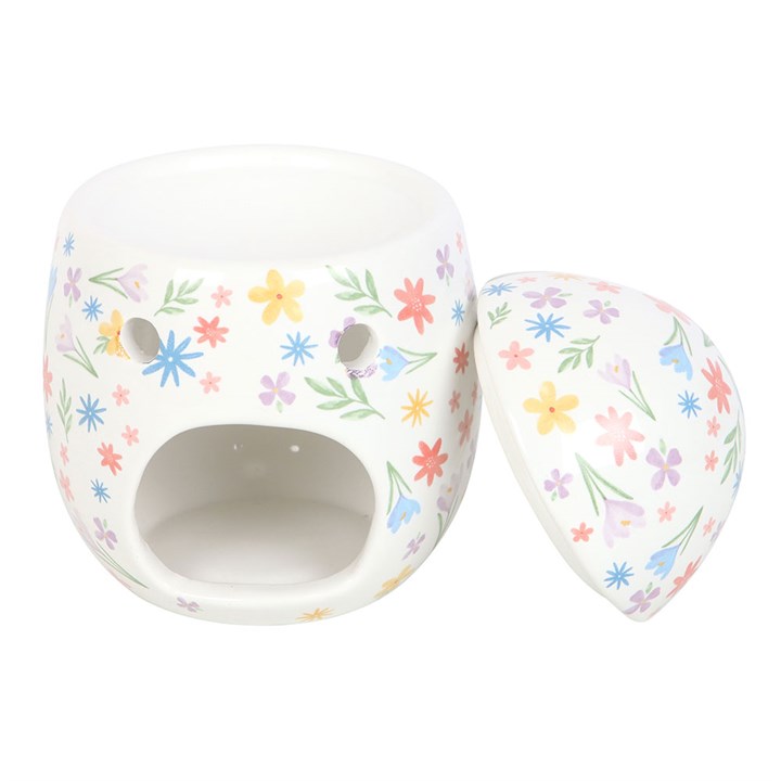 Spring Floral Print Egg Oil Burner and Wax Warmer – Easter Chocolate Alternative