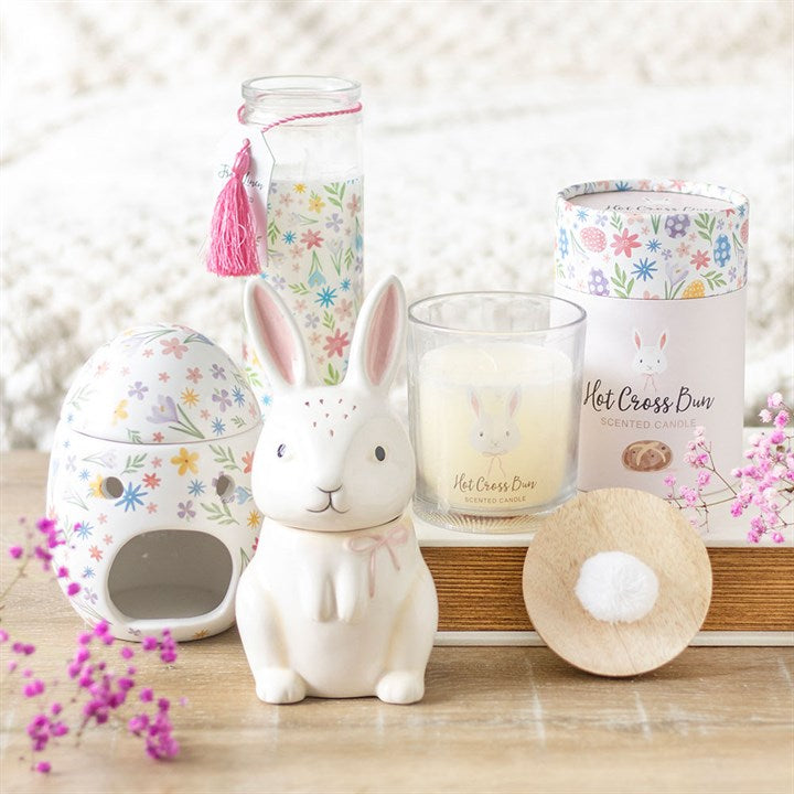 Spring Floral Print Egg Oil Burner and Wax Warmer – Easter Chocolate Alternative