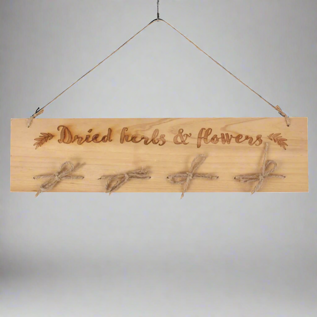 Wooden Herb and Flower Drying Rack