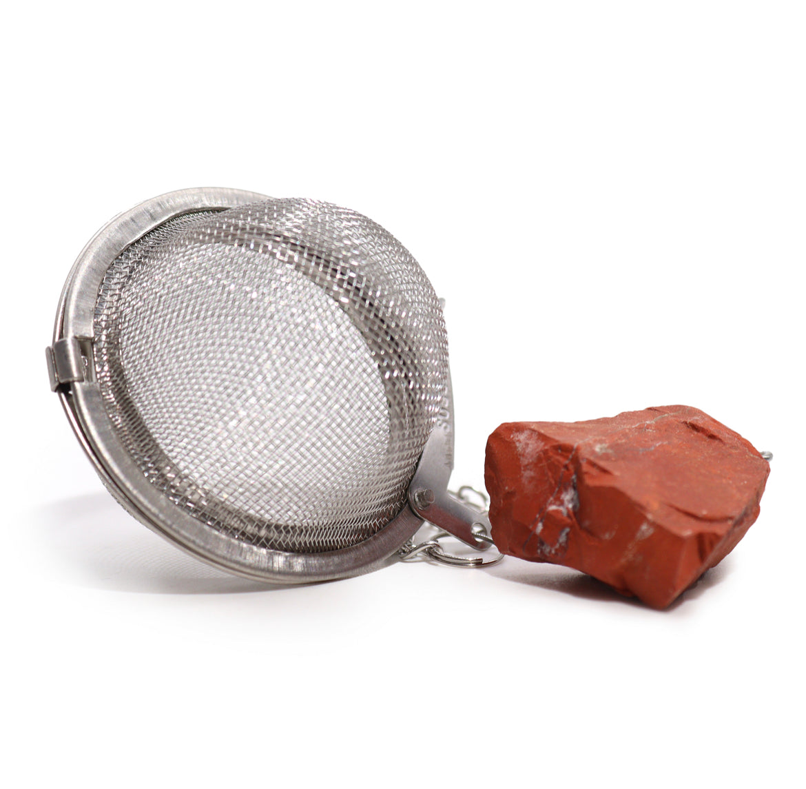 Hippie life UK, the crystal, spiritual and natural holistic health gift shop presents Raw Healing Crystal Gemstone Tea Strainer - Red Jasper, , HIPPIE Life UK, , , , , .