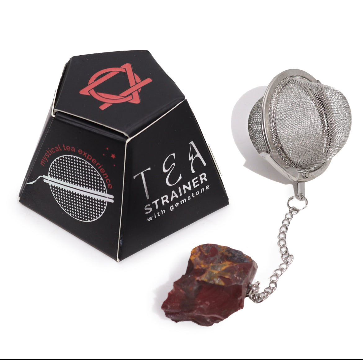 Hippie life UK, the crystal, spiritual and natural holistic health gift shop presents Raw Healing Crystal Gemstone Tea Strainer - Mookaite, , HIPPIE Life UK, , , , , .