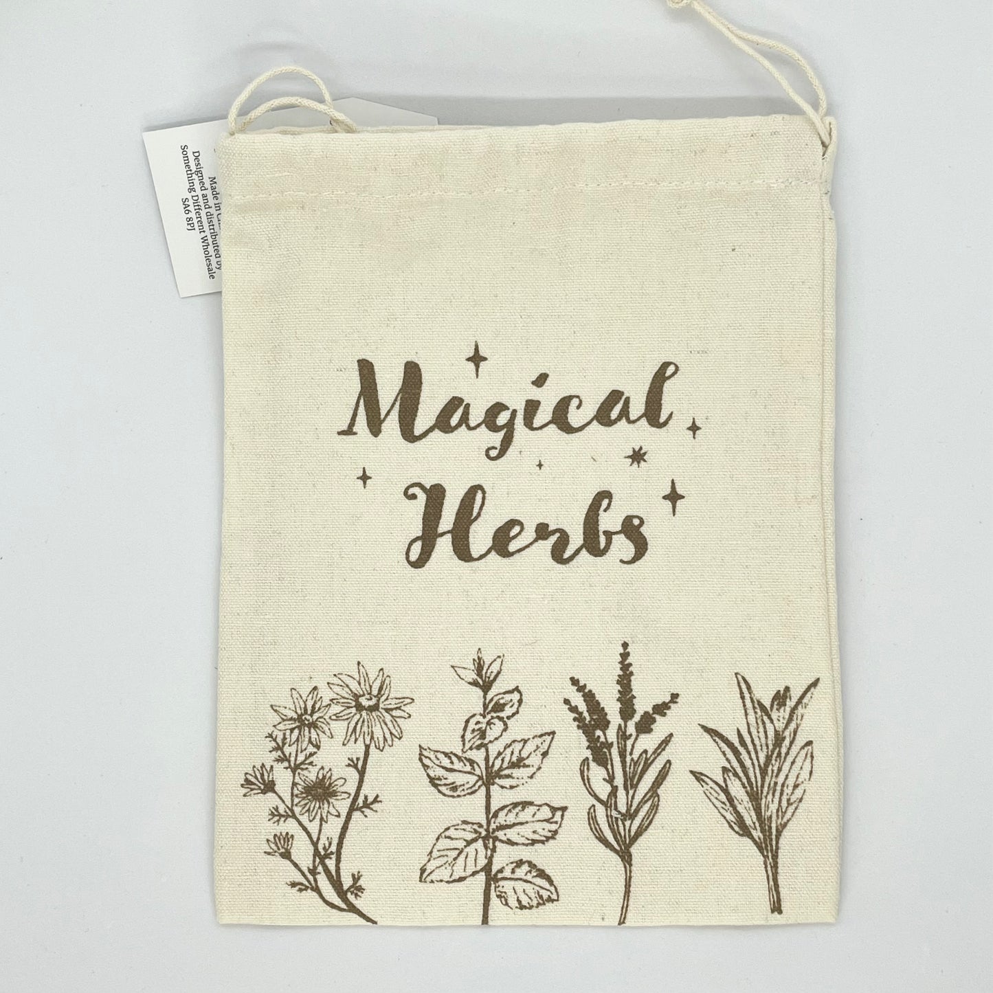 Magical Herbs Cotton Storage Pouch