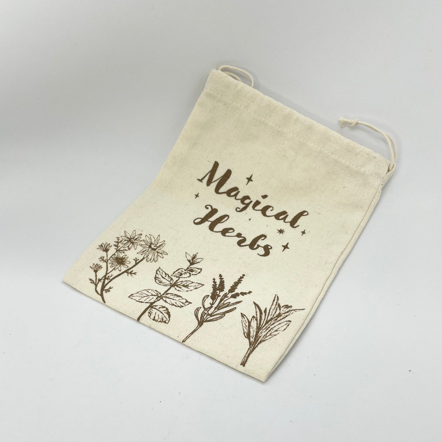 Magical Herbs Cotton Storage Pouch