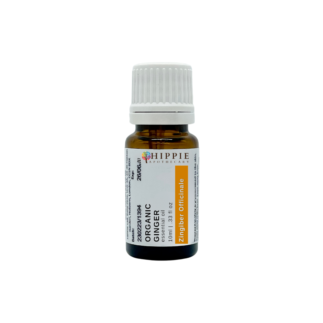 Ginger Organic (Zingiber Officinale Root) Therapeutic Standard Essential Oil - 10ml