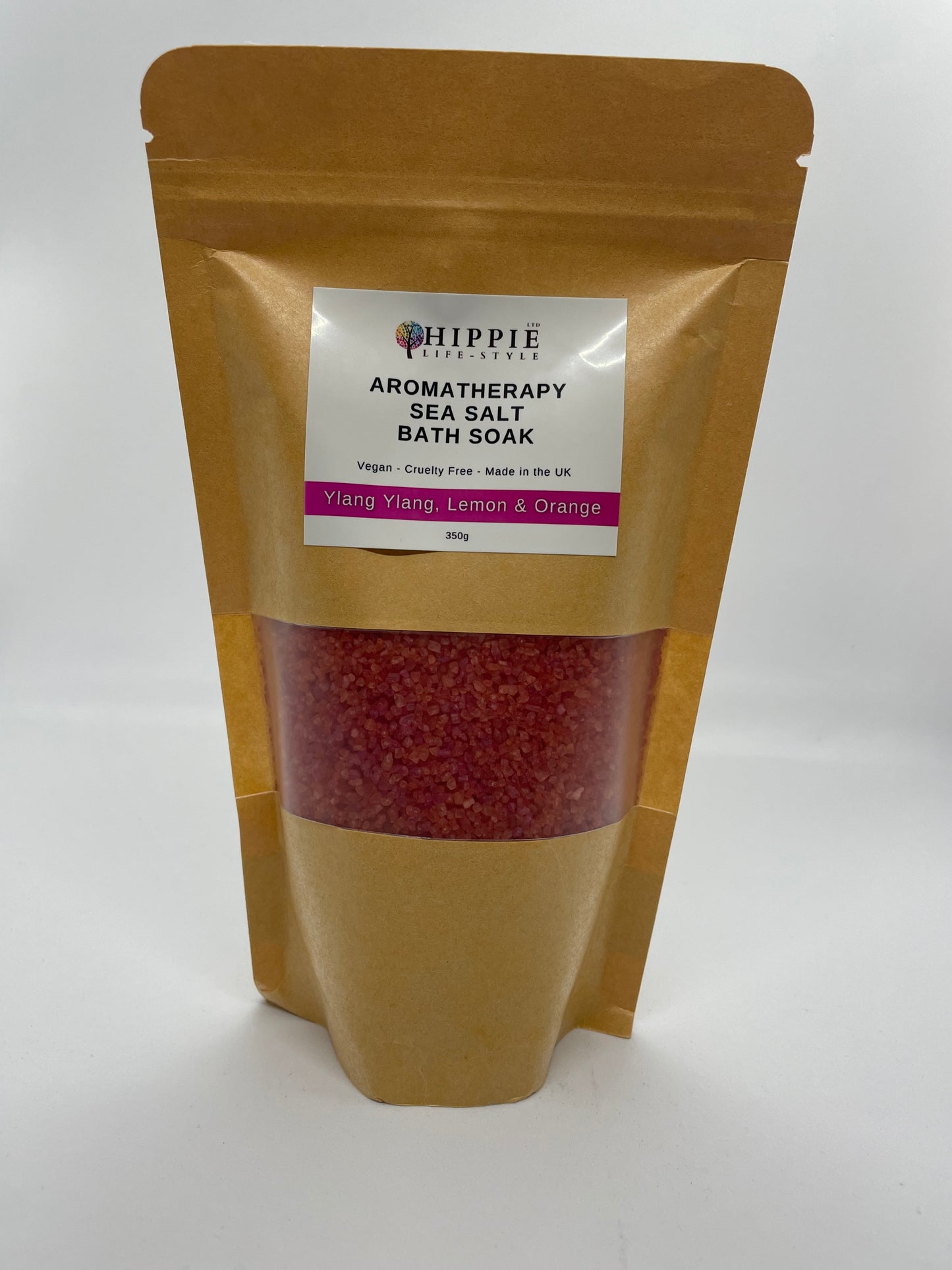 Aromatherapy Sea Salt Bath Soak - Ylang Ylang, Lemon & Orange