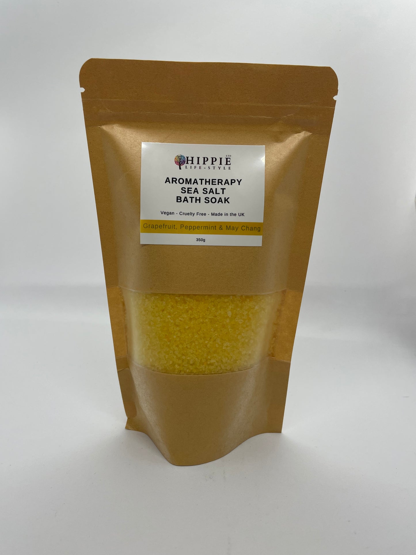 Aromatherapy Sea Salt Bath Soak - Grapefruit, Peppermint & May Chang