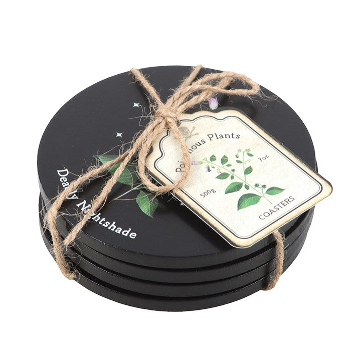 Poisonous Plants Coaster Set - Functional Art for Your Home