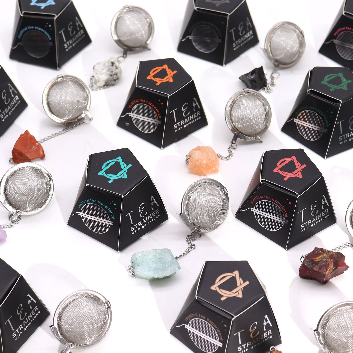 Raw Crystal Gemstone Tea Strainer - Clarity Aquamarine