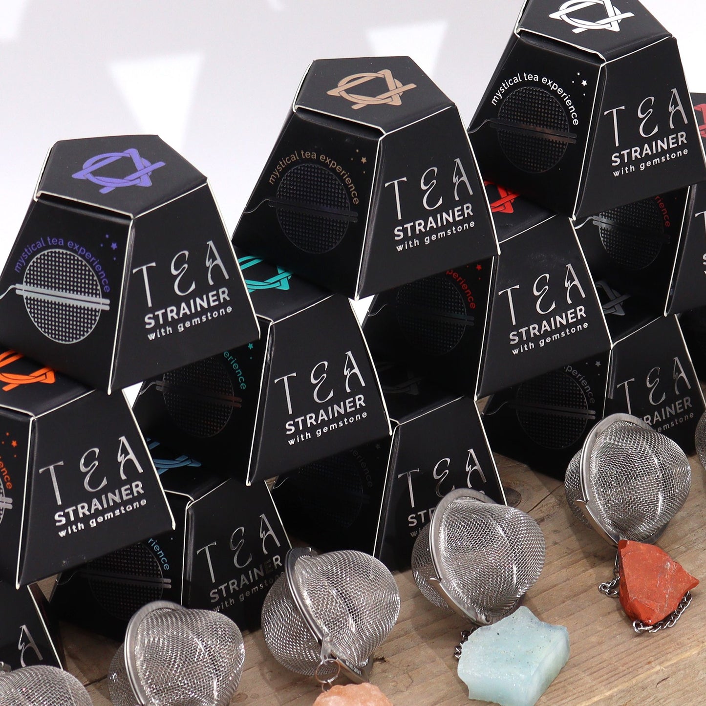 Raw Crystal Gemstone Tea Strainer - Clarity Aquamarine