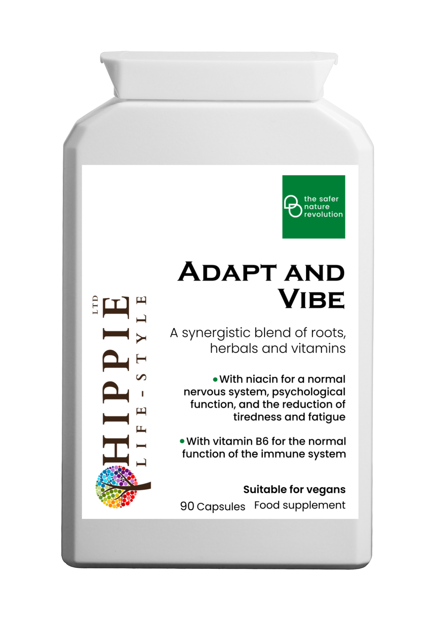 Hippie life UK, the crystal, spiritual and natural holistic health gift shop presents HIPPIE Adapt and Vibe (Vegan), , HIPPIE Life UK, , , , , .