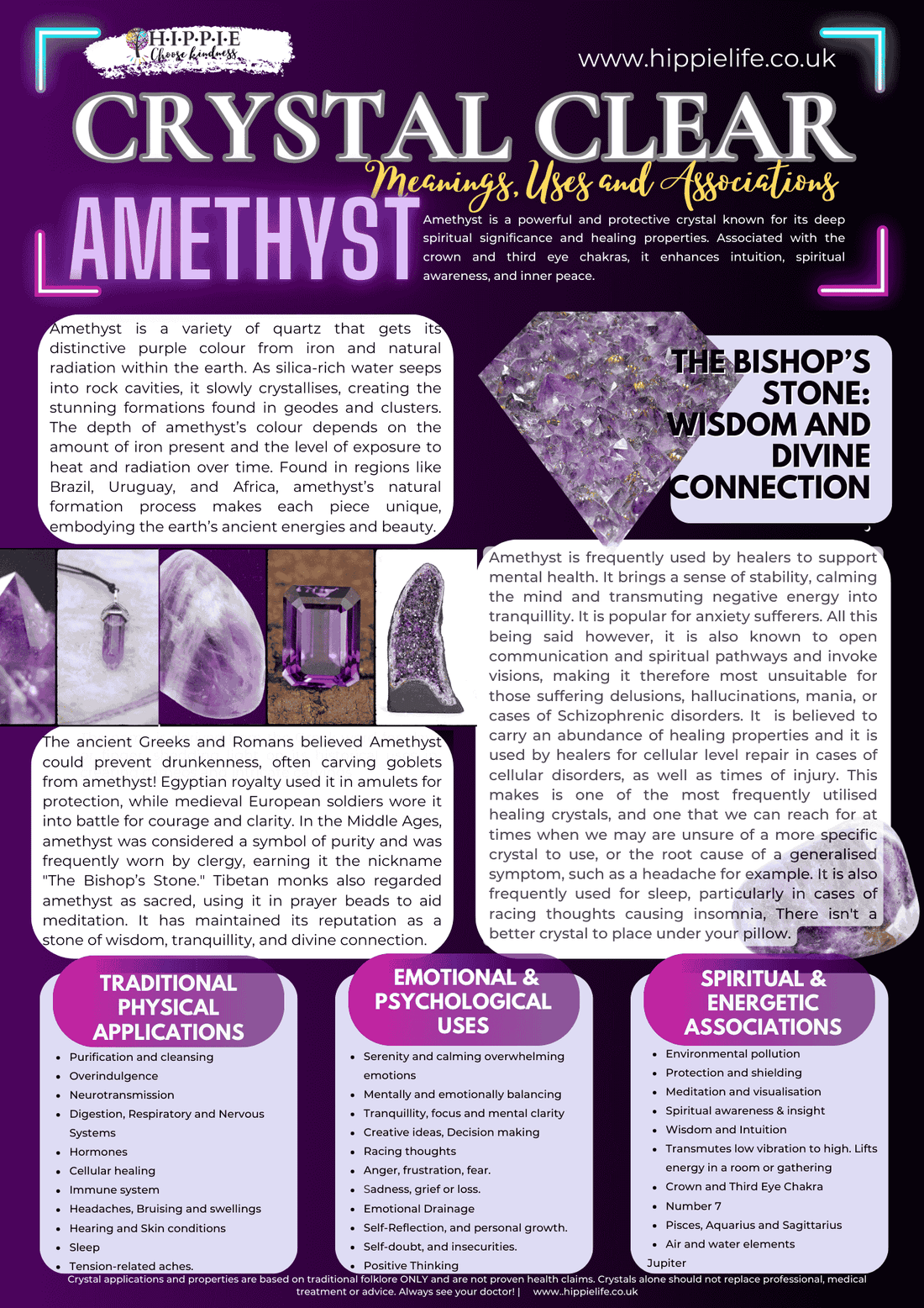 Amethyst - Properties, benefits, uses, meanings, associations