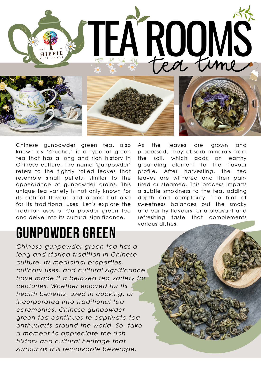 Gunpowder Green Tea - In The Tea Rooms