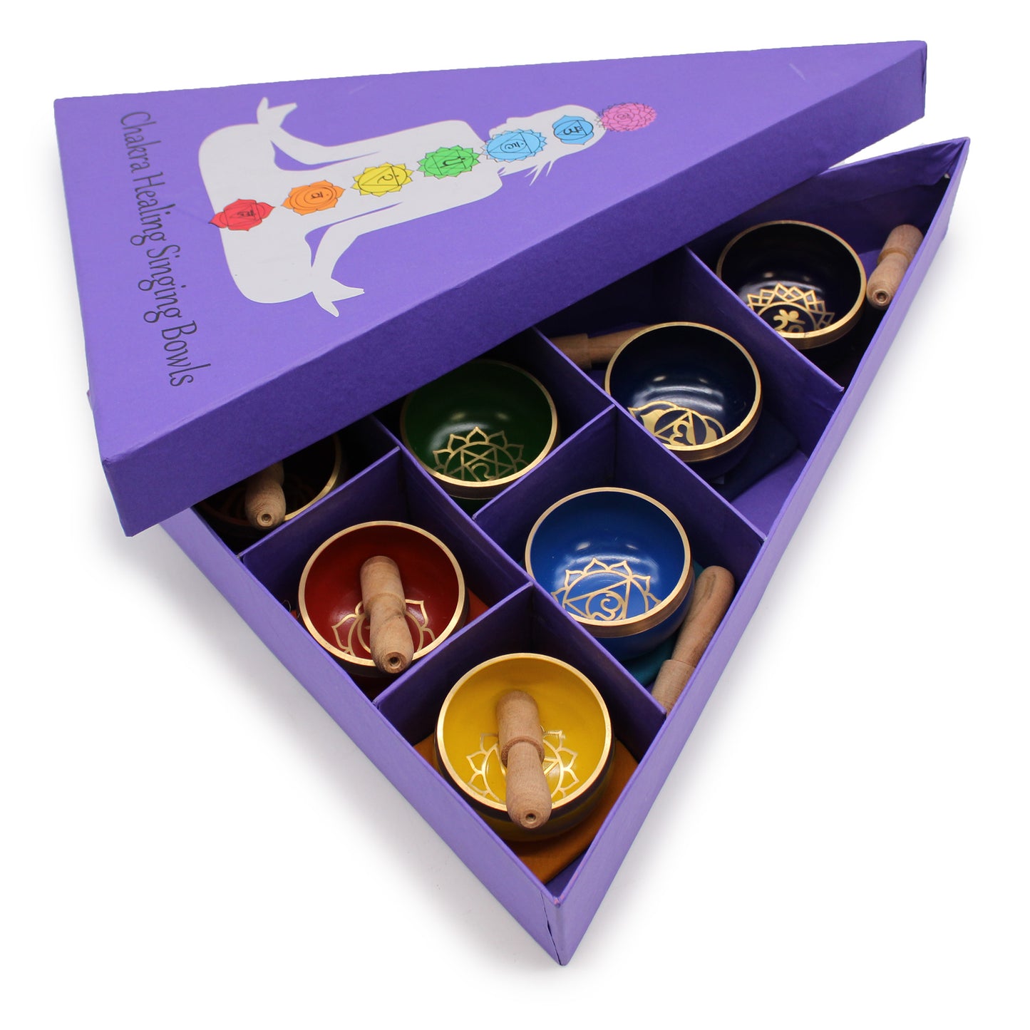 Chakra Pyramid Singing Bowl Gift Set – A Unique Sound Healing Experience