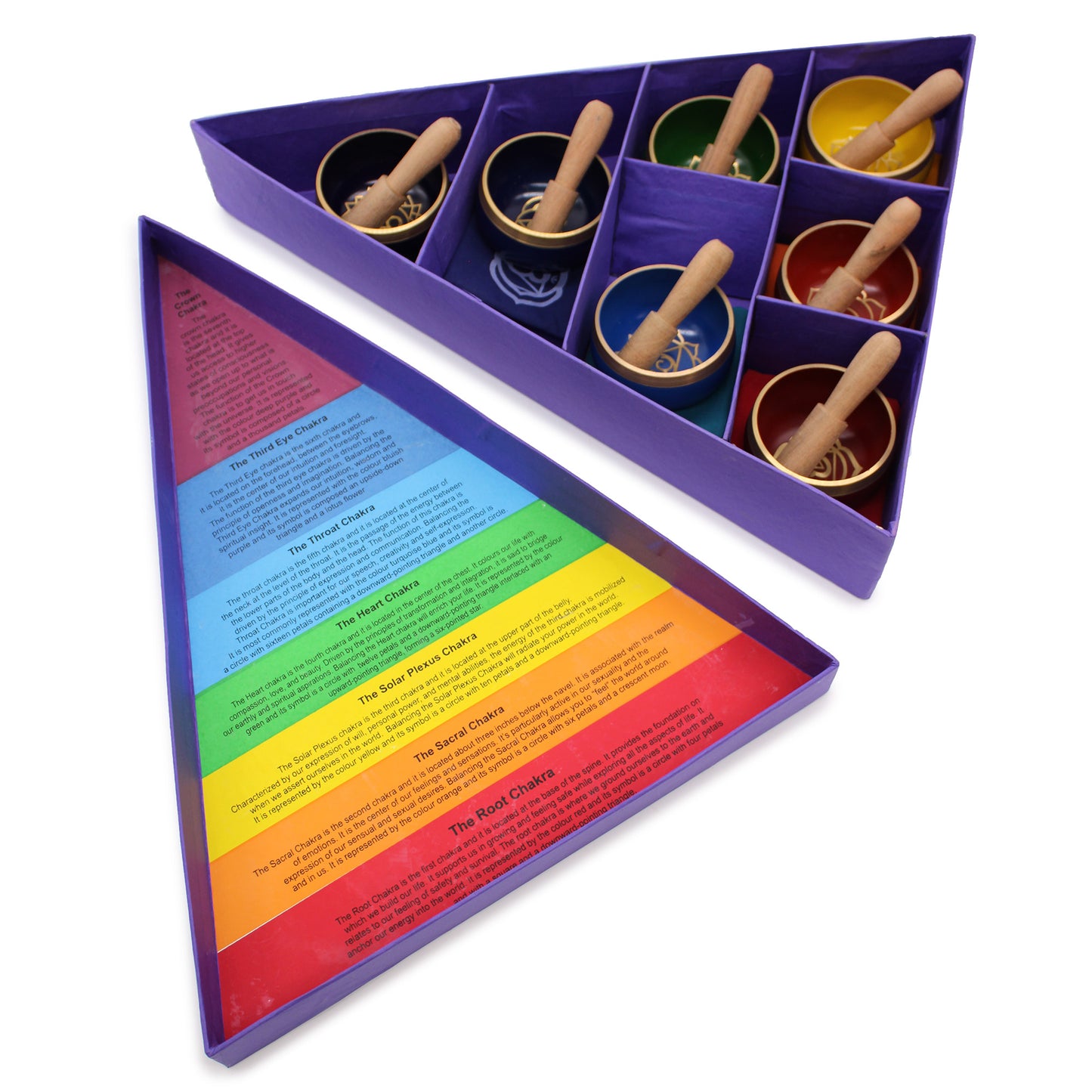 Chakra Pyramid Singing Bowl Gift Set – A Unique Sound Healing Experience