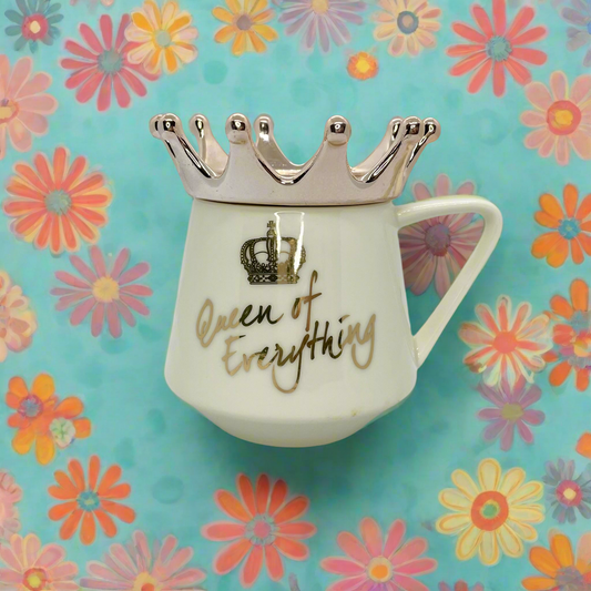 Queen of Everything Inspirational Lidded Mug