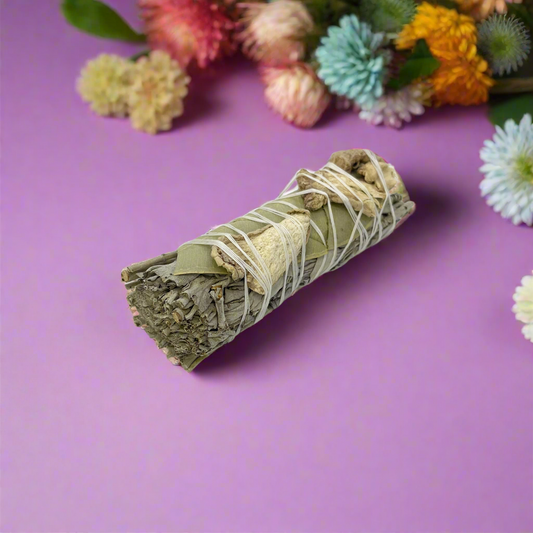 Eucalyptus and Ginger Sage Herbal Smudge - 10cm