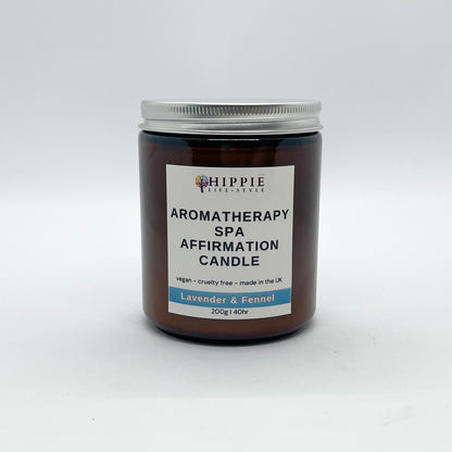 Aromatherapy Spa Intention Candle - Lavender and Fennel