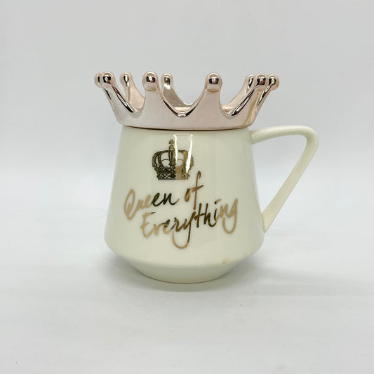 Queen of Everything Lidded Mug