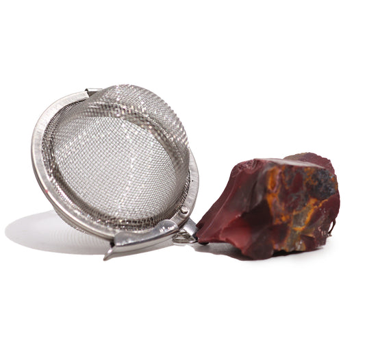 Hippie life UK, the crystal, spiritual and natural holistic health gift shop presents Raw Healing Crystal Gemstone Tea Strainer - Mookaite, , HIPPIE Life UK, , , , , .