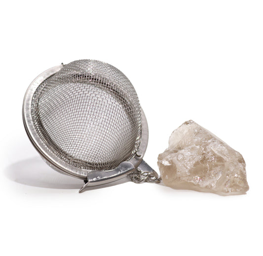 Hippie life UK, the crystal, spiritual and natural holistic health gift shop presents Raw Healing Crystal Gemstone Tea Strainer - Smoky Quartz, , HIPPIE Life UK, , , , , .