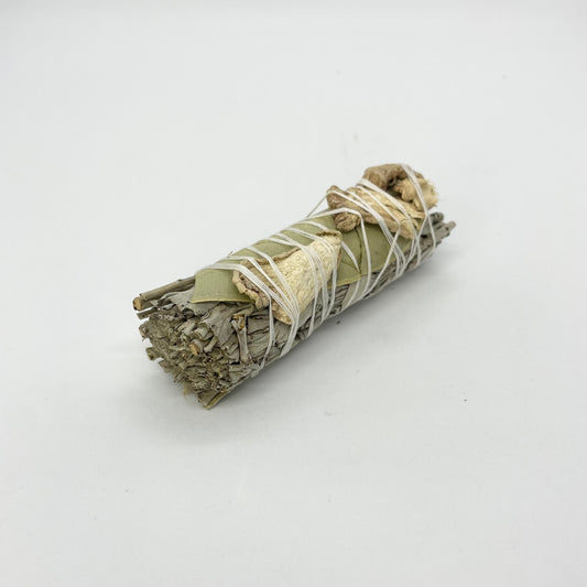 Eucalyptus and Ginger Sage Herbal Smudge - 10cm