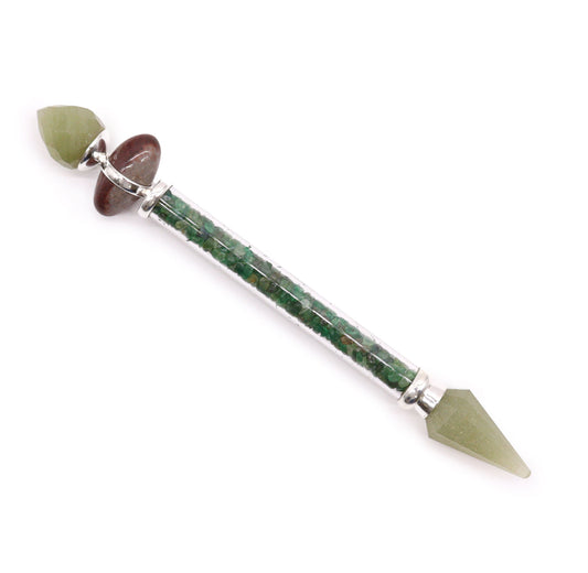 Shiva Lingam Wand - Green Adventurine - Happiness