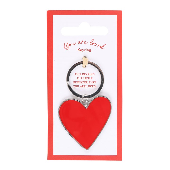 You Are Loved Heart Keyring  – A Thoughtful Gift for Someone Special