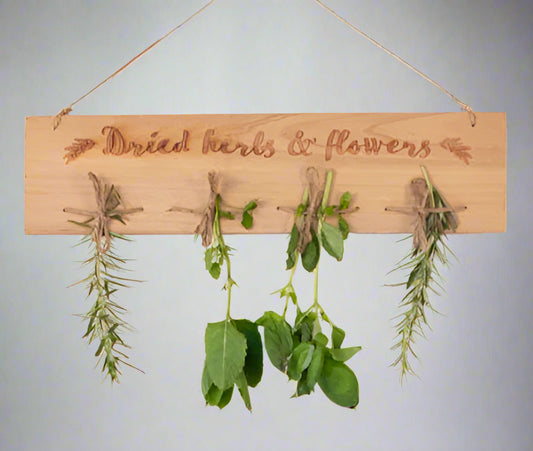 Hippie Apothecary, the essential oil, herb, healing crystal, spiritual and natural holistic health gift shop presents this Wooden Herb and Flower Drying Rack, perfect for herbalists or kitchen cooks.