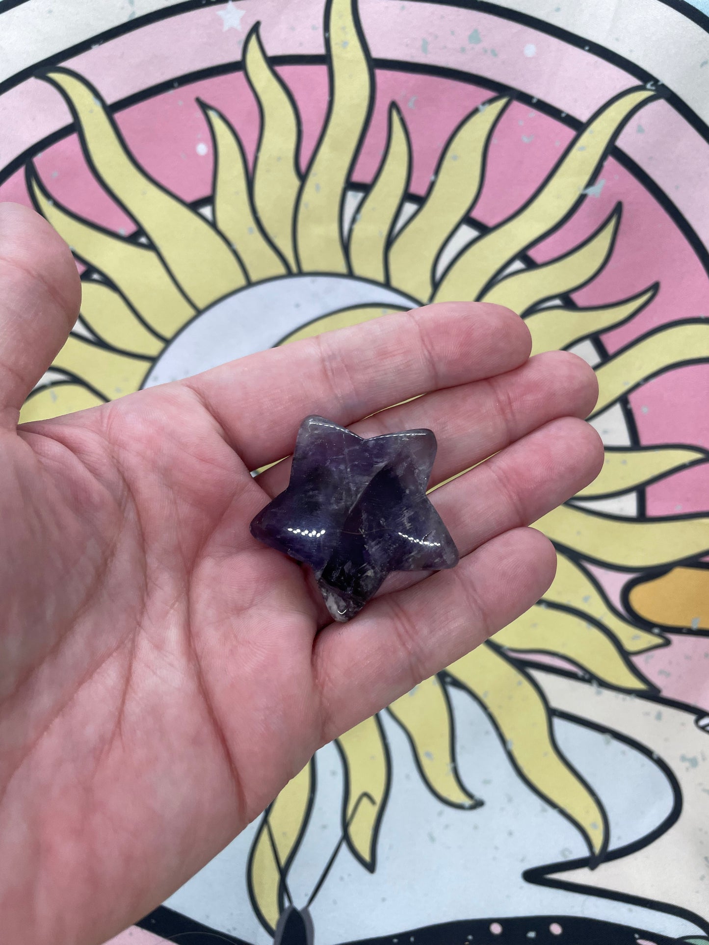 Amethyst Healing Crystal Star