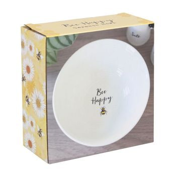 "Bee Happy" Ceramic Bowl: Start Your Day with Joy