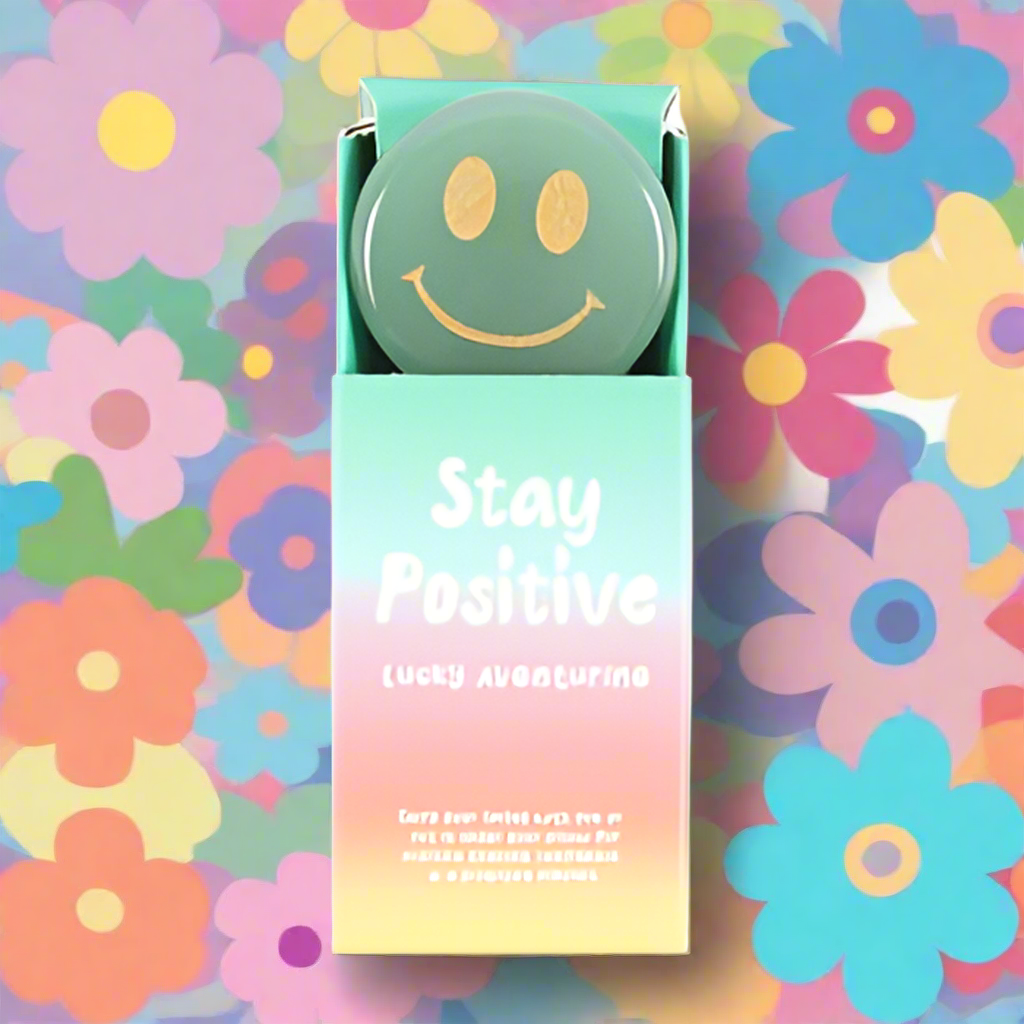 Stay Positive Aventurine Happy Face Crystal: A Token of Joy and Optimism