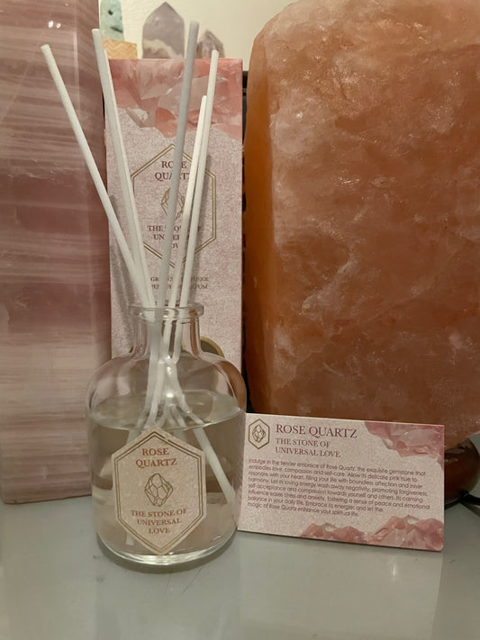 100ml Rose Quartz Crystal Reed Diffuser