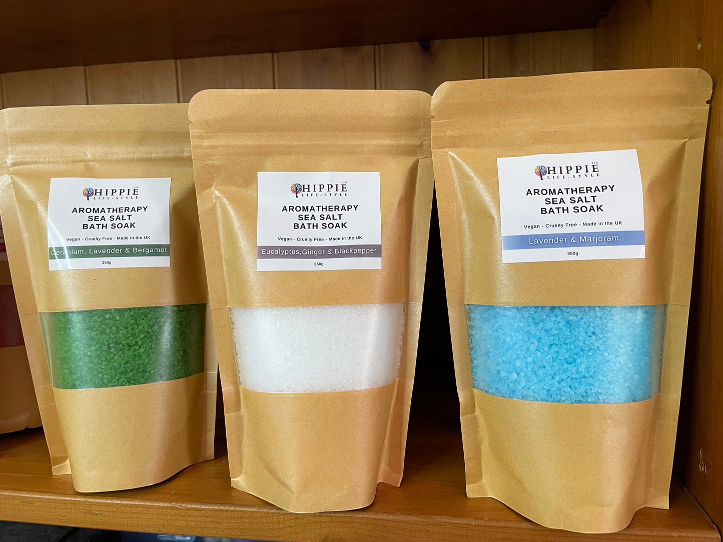 Aromatherapy Sea Salt Bath Soak - Geranium, Lavender & Bergamot