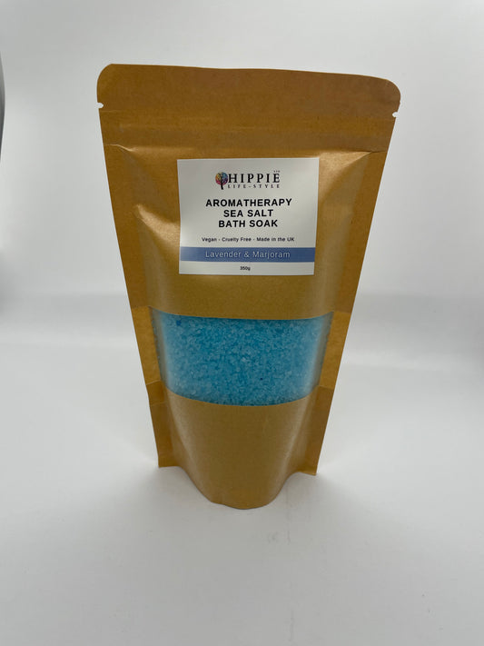 Aromatherapy Sea Salt Bath Soak - Lavender and Marjoram