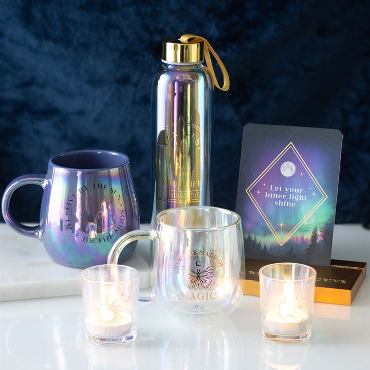 Live by the Sun Love by the Moon Iridescent Mug: Embrace Celestial Beauty
