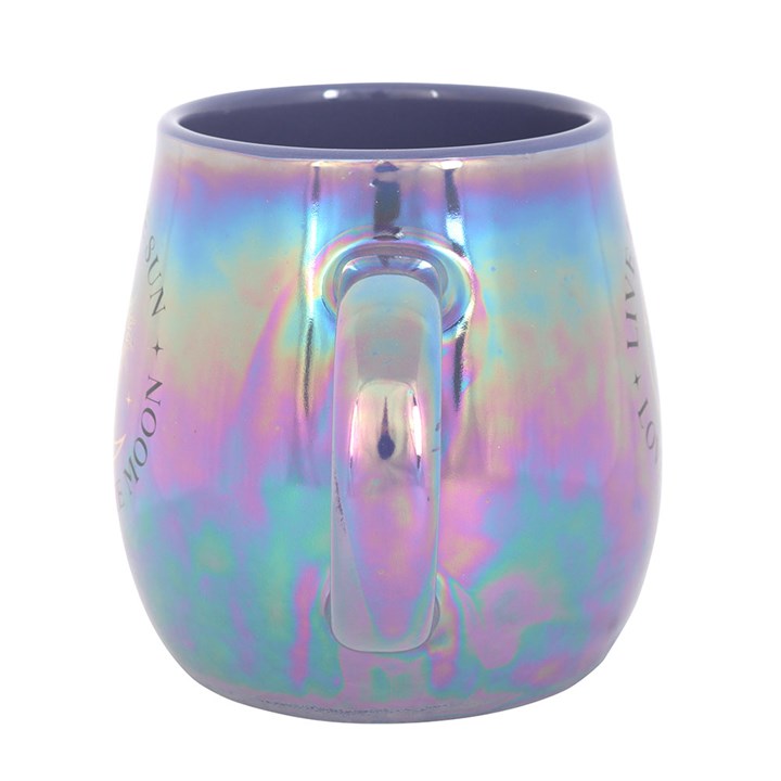 Live by the Sun Love by the Moon Iridescent Mug: Embrace Celestial Beauty
