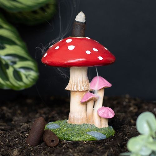 Mushroom Backflow Waterfall Incense Burner - Whimsical Forest-Inspired Home Fragrance