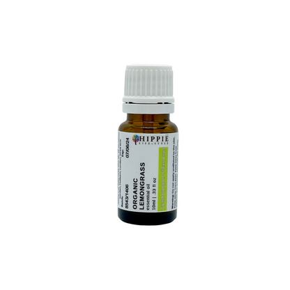 Another view of A 10ml bottle of organic, pure and therapeutic Lemongrass essential oil, from a U.K supplier in a professional therapist setting.