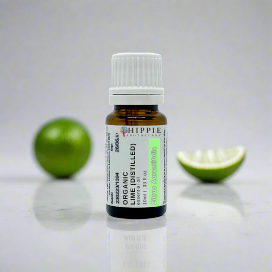 Lime Organic Distilled (Citrus Aurantifolia Oil) Pure Therapeutic Standard Essential Oil - 10ml