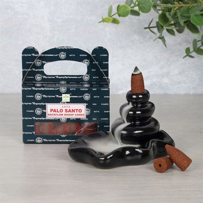 Satya Palo Santo Backflow Incense Cones – Box of 6 Packs
