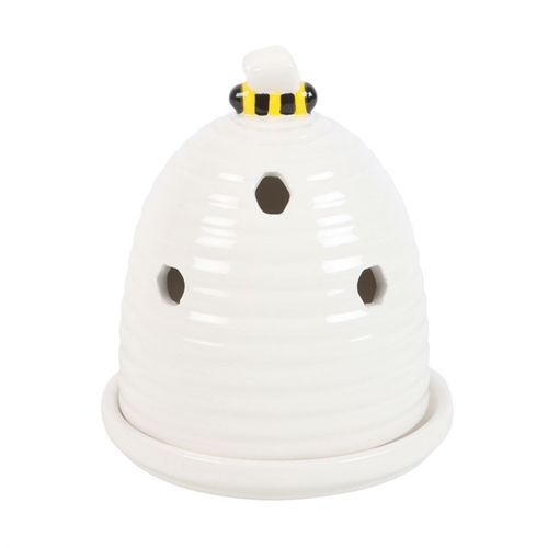 White Beehive Ceramic Incense Cone Holder – Adorable Home Fragrance Accessory