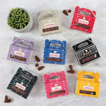 Satya Dragon's Blood Backflow Incense Cones – Box of 6 Packs