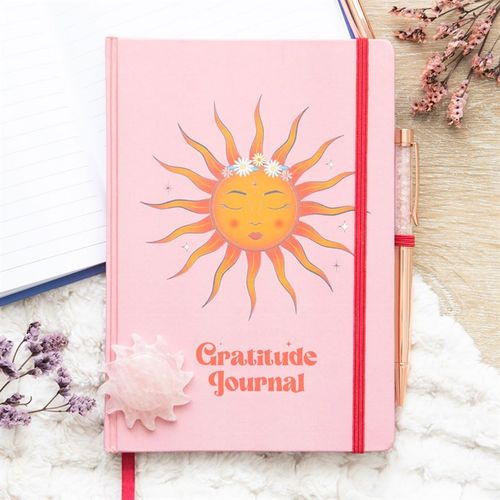 The Sun Gratitude Journal with Rose Quartz Pen – A Daily Companion for Positivity