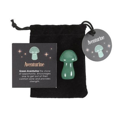 Aventurine Magical Crystal Mushroom – Enhance Strength &amp; Courage