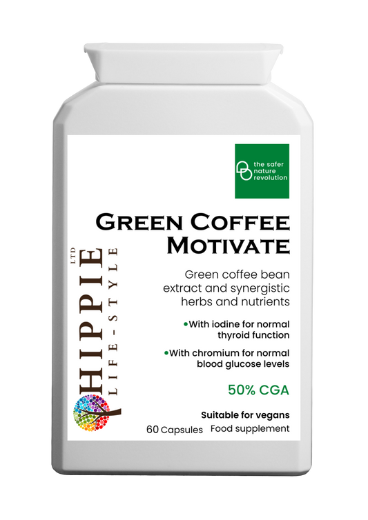 Hippie life UK, the crystal, spiritual and natural holistic health gift shop presents HIPPIE Green Coffee Motivate (Vegan), , HIPPIE Life UK, , , , , .