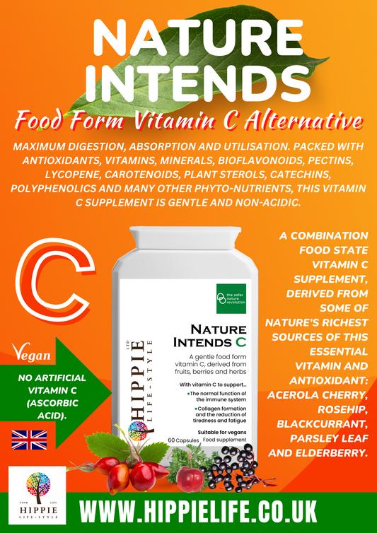 Hippie life UK, the crystal, spiritual and natural holistic health gift shop presents HIPPIE Nature Intends C (vegan), capsules, HIPPIE Life UK, , , , , .